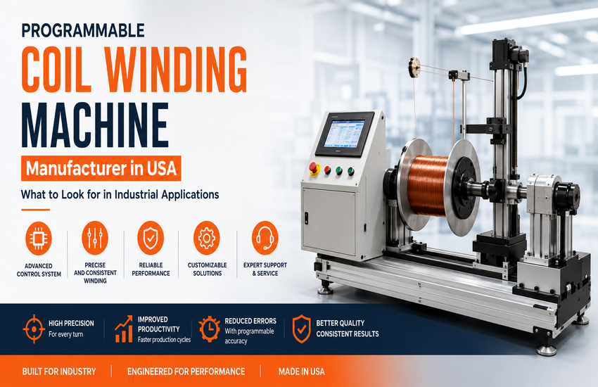 Programmable Coil Winding Machine Manufacturer in USA