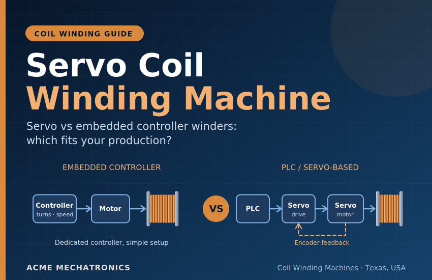 Servo Coil Winding Machine vs Embedded Winders